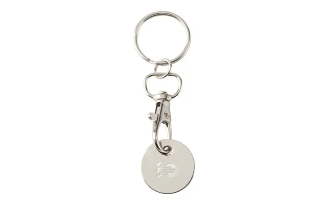 Promotional Rory Keyring With Trolley Coin Blue Branded With Your Logo