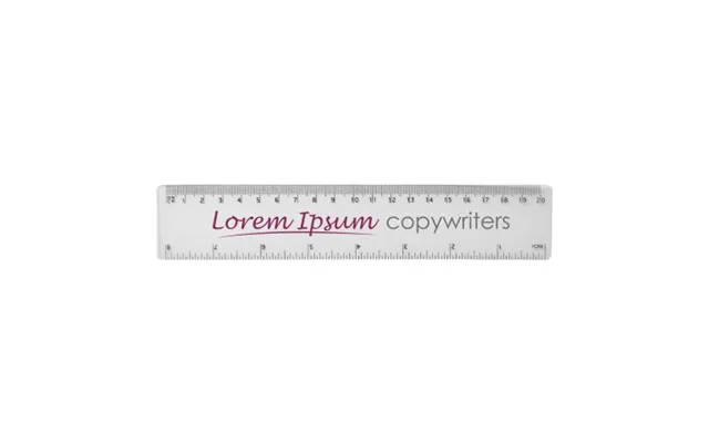 Promotional Rothko 20 Cm Plastic Ruler White Branded With Your Logo
