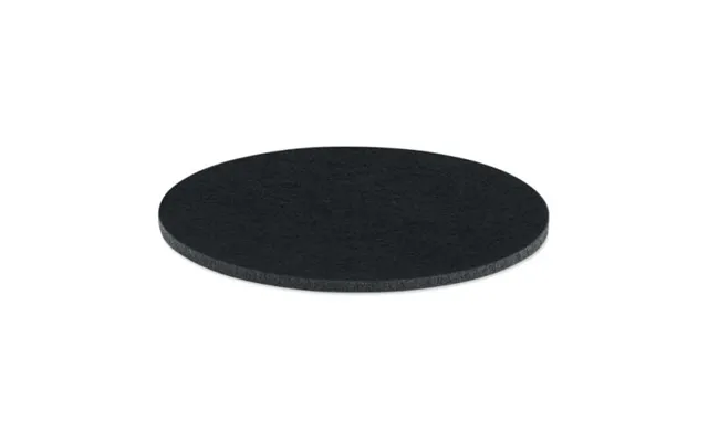 Promotional Round Coaster In Rpet Felt Black Branded With Your Logo