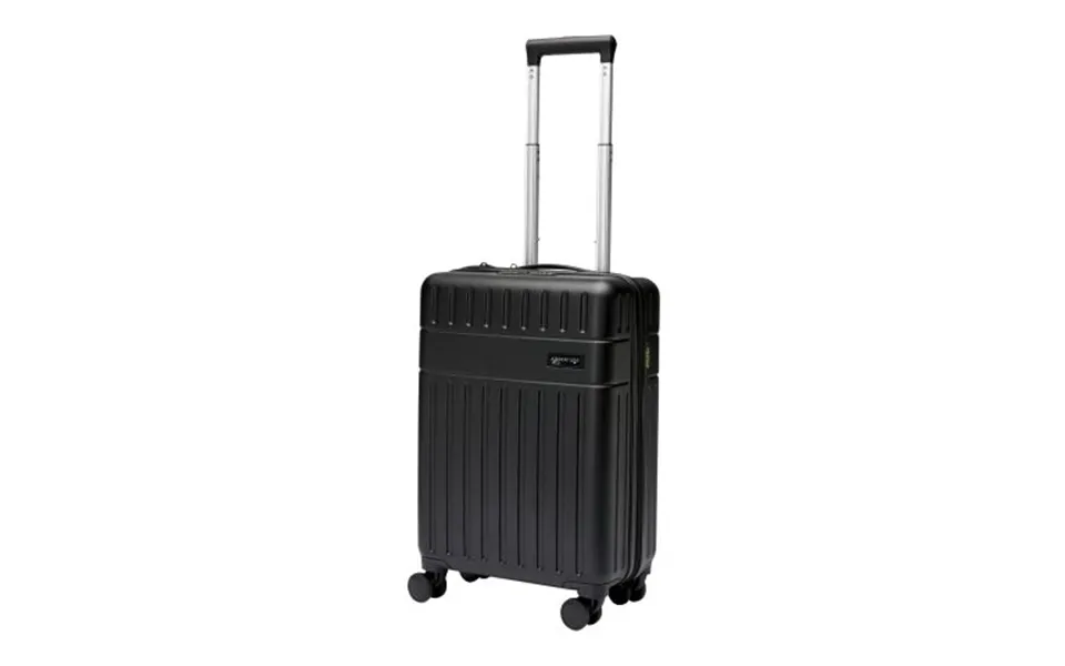 Promotional Rover 20 Grs Recycled Cabin Trolley 40l Solid Black Branded With Your Logo