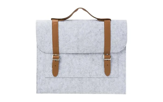 Promotional Rpet Felt Document Bag Amelia Light Grey Branded With Your Logo