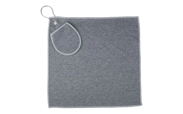 Promotional Rpet Golf Towel Idris Black Branded With Your Logo
