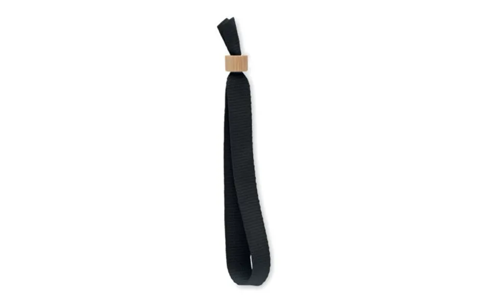 Promotional Rpet Polyester Wristband Black Branded With Your Logo