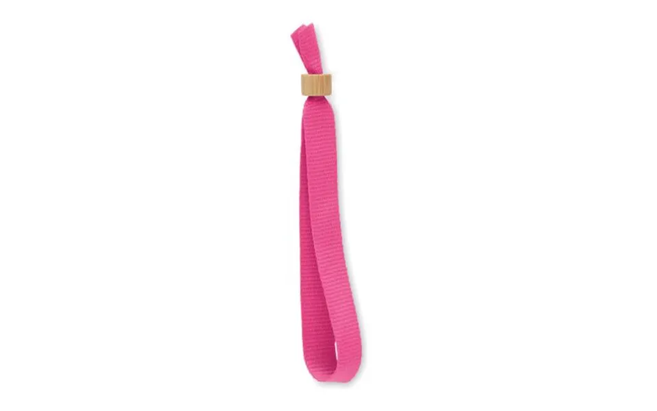 Promotional Rpet Polyester Wristband Fuchsia Branded With Your Logo