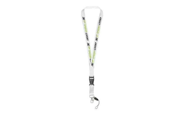 Promotional Sagan Phone Holder Lanyard With Detachable Buckle White Branded With Your Logo product image