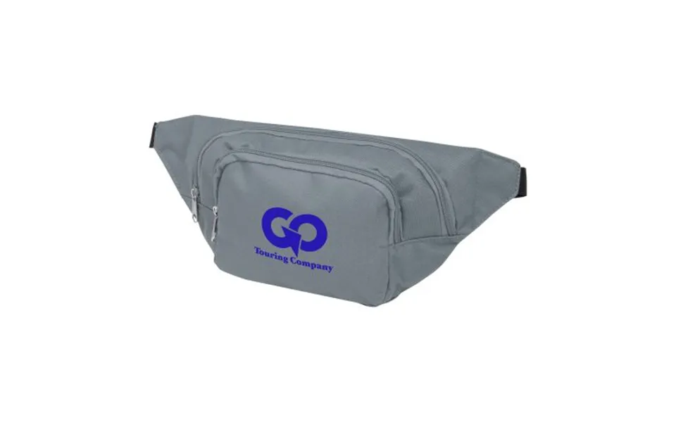 Promotional Santander Fanny Pack With Two Compartments Grey Branded With Your Logo