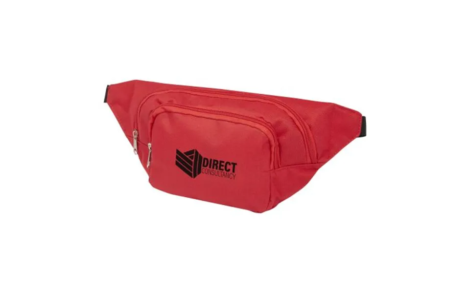 Promotional Santander Fanny Pack With Two Compartments Red Branded With Your Logo