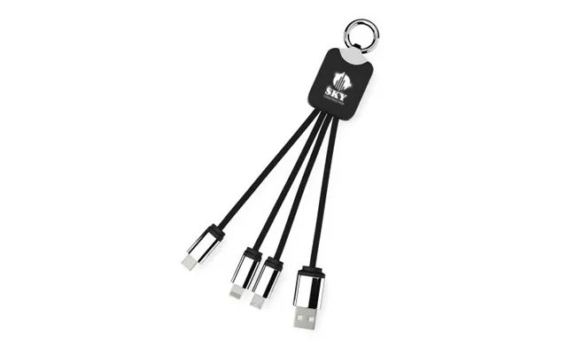 Promotional Scx.design C15 Quatro Light-up Cable Solid Black-white Branded With Your Logo