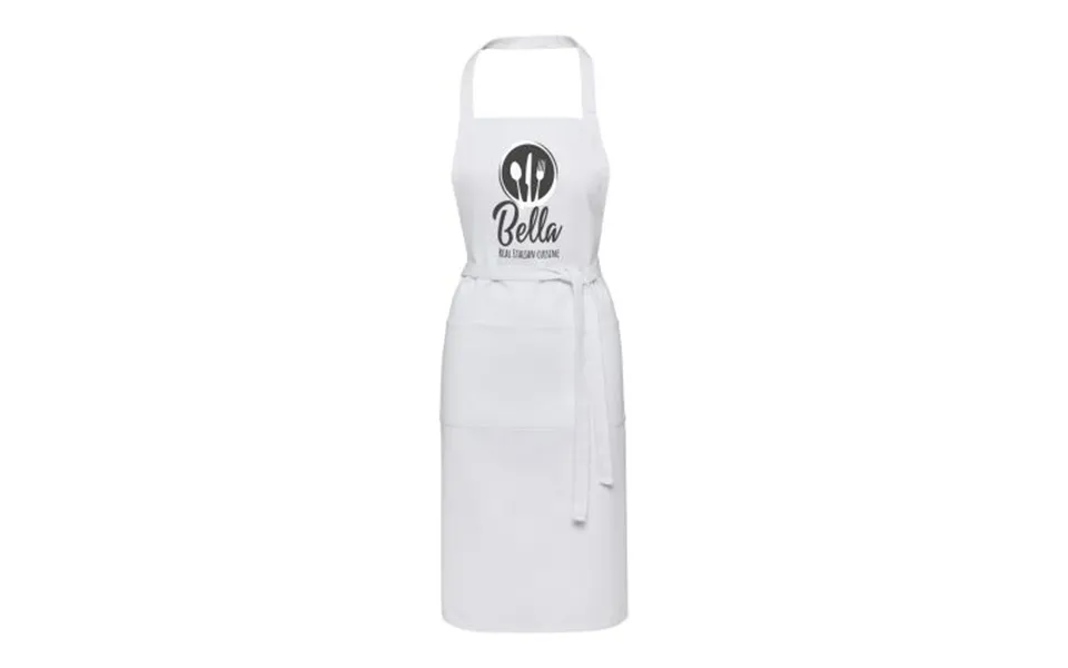 Promotional Shara 240 G M2 Aware Recycled Apron White Branded With Your Logo