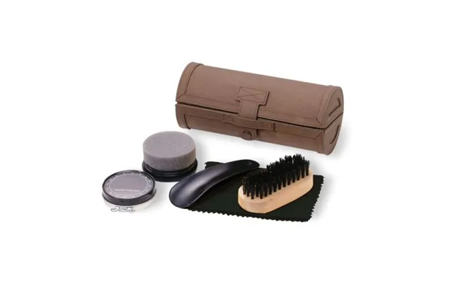 Promotional Shoe Polish Kit Brown Custom Branded Merch With Logo For Bulk Corporate Gifts