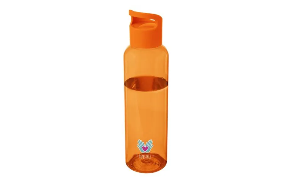 Promotional Sky 650 Ml Recycled Plastic Water Bottle Orange Branded With Your Logo