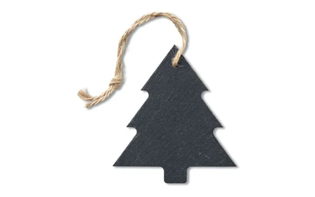 Promotional Slate Xmas Hanger Tree Black Branded With Your Logo