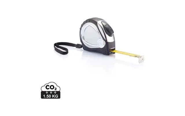 Promotional Soft Rubber Chrome Plated Tape 5m 19mm Auto Stop Black Branded With Your Logo