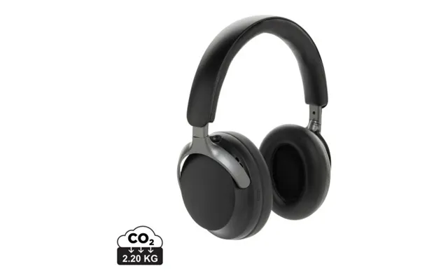 Promotional Soundpro Rcs Recycled Plastic Anc Headphone Black Custom Branded Merch With Logo For Bulk Corporate Gifts