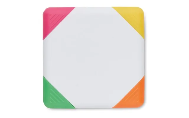 Promotional Square Shaped Highlighter White Branded With Your Logo