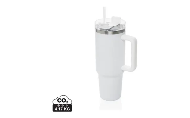 Promotional Stadley Rcs Recycled Steel Tumbler 1200ml White Branded With Your Logo