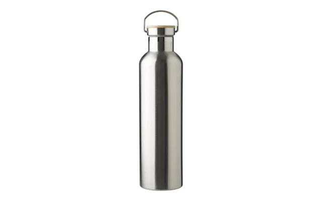 Promotional Stainless Steel Double Walled Bottle Damien Silver Branded With Your Logo