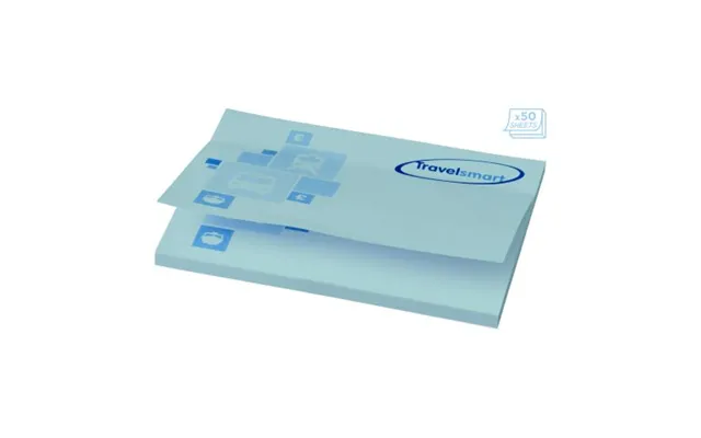 Promotional Sticky-mate A7 Sticky Notes 100x75mm Light Blue Branded With Your Logo