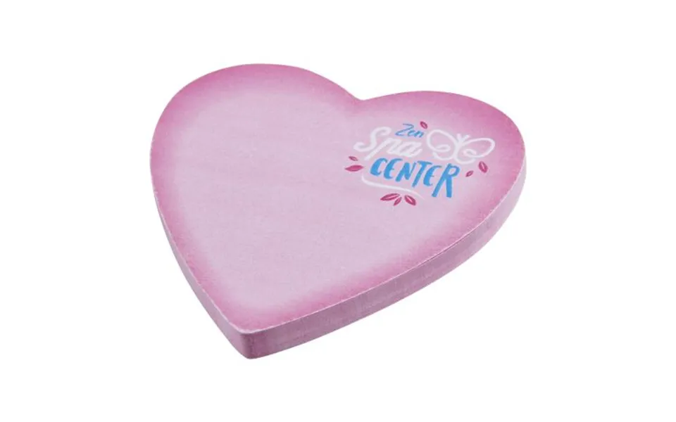 Promotional Sticky-mate Heart-shaped Recycled Sticky Notes White Branded With Your Logo
