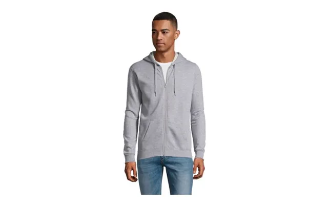 Promotional Stone Uni Hoodie 260g Grey Melange 2 Branded With Your Logo