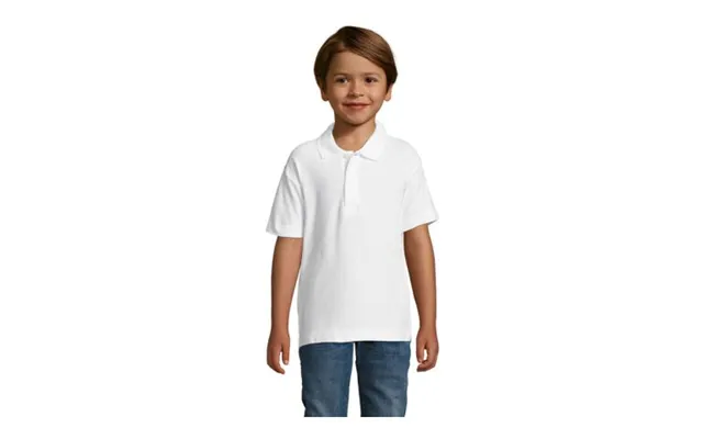 Promotional Summer Ii Kids Polo 170g White Custom Branded Merch With Logo For Bulk Corporate Gifts