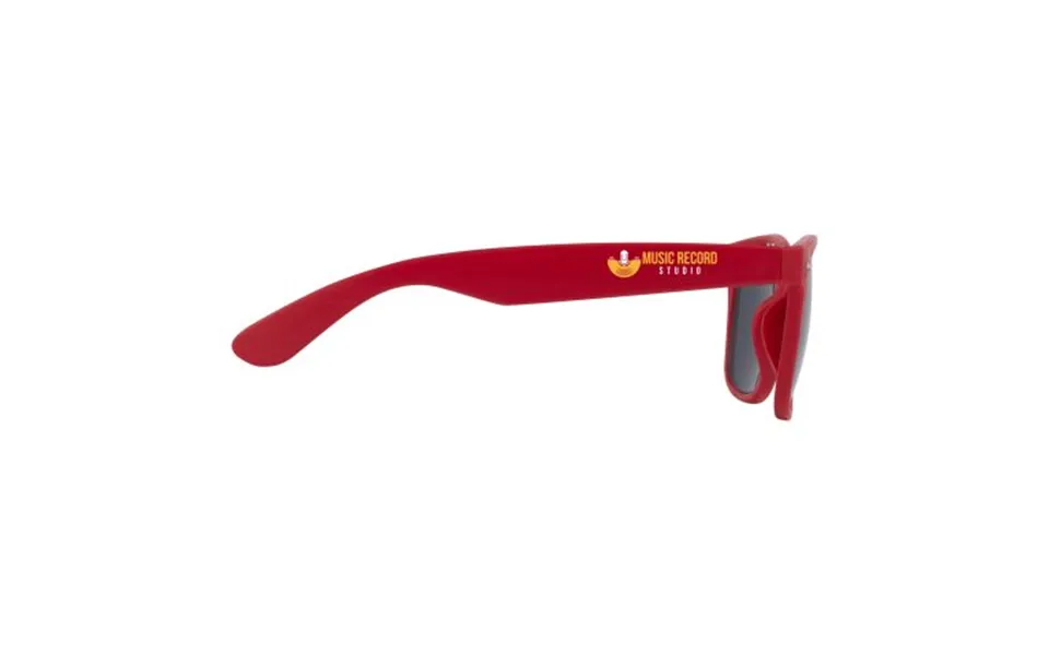 Promotional Sun Ray Recycled Plastic Sunglasses Red Branded With Your Logo