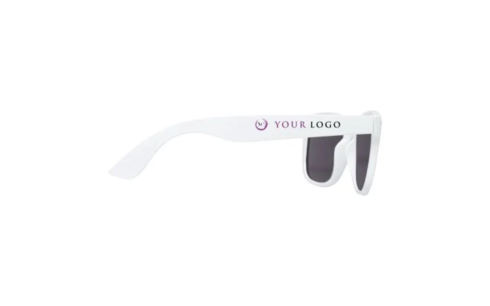 Promotional Sun Ray Rpet Sunglasses White Branded With Your Logo