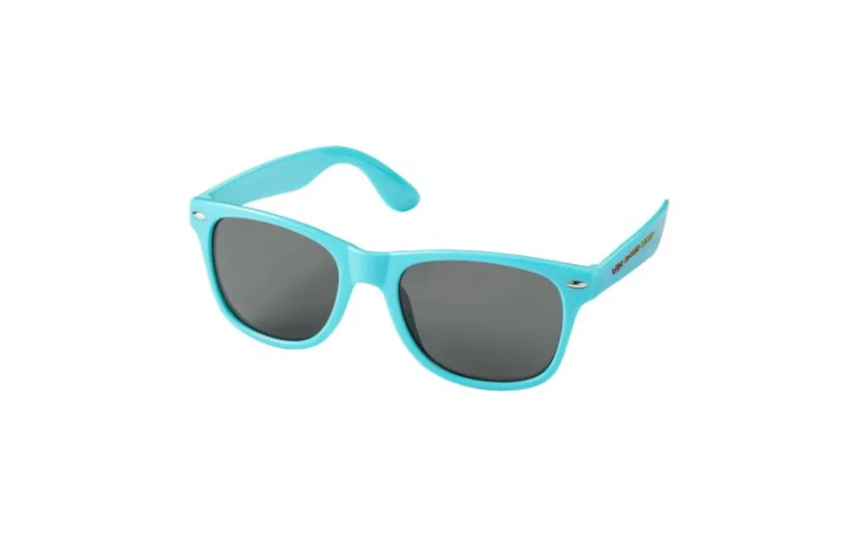 Promotional Sun Ray Sunglasses Aqua Blue Branded With Your Logo