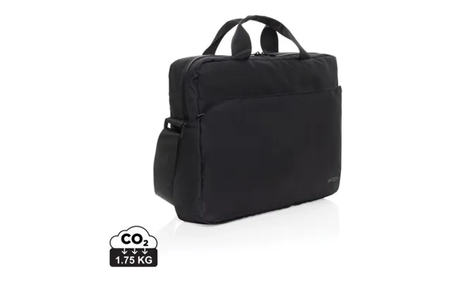 Promotional Swiss Peak Aware Rpet Essential 15.6 Inch Laptop Bag Black Branded With Your Logo