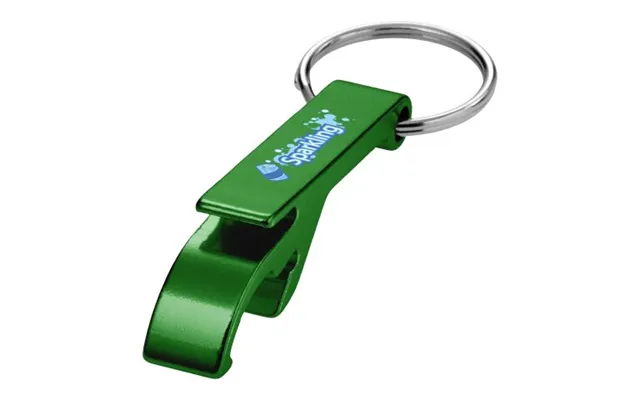 Promotional Tao Bottle & Can Opener Keychain Green Branded With Your Logo