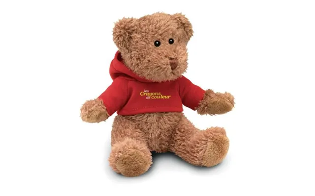 Promotional Teddy Bear With Hoodie Red Branded With Your Logo