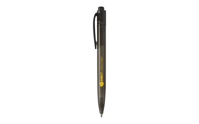 Promotional Thalaasa Eco Friendly Ballpoint Pen Solid Black Branded With Your Logo