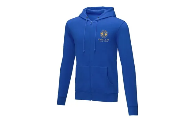 Promotional Theron Men’s Full Zip Hoodie Blue Branded With Your Logo product image