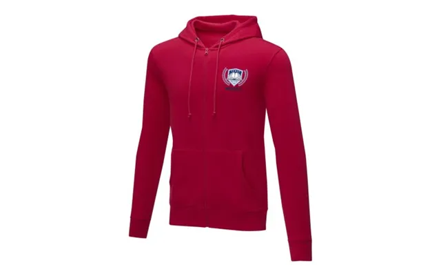 Promotional Theron Men’s Full Zip Hoodie Red Branded With Your Logo product image