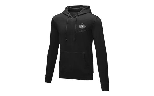 Promotional Theron Men’s Full Zip Hoodie Solid Black Branded With Your Logo product image