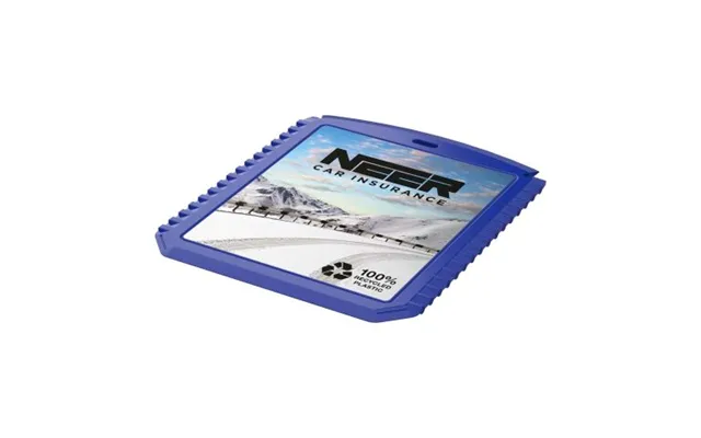 Promotional Thrym Rectangular Recycled Plastic Ice Scraper Blue Branded With Your Logo