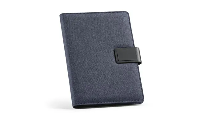 Promotional Tolstoy A5 Folder Rpet. 64 Fsc Sheet Notepad And Rpu Closure Royal Blue Branded With Your Logo