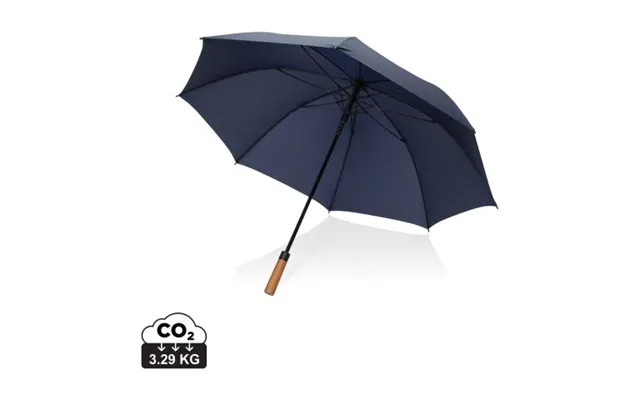 Promotional Tony Aware Rpet 30 Inch Acacia Auto Open Umbrella Navy Branded With Your Logo