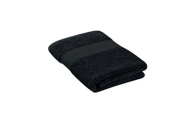 Promotional Towel Organic Cotton 100x50cm Black Branded With Your Logo product image