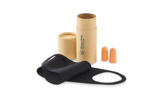 Promotional Travel Set In Paper Tube Box Beige Custom Branded Merch With Logo For Bulk Corporate Gifts