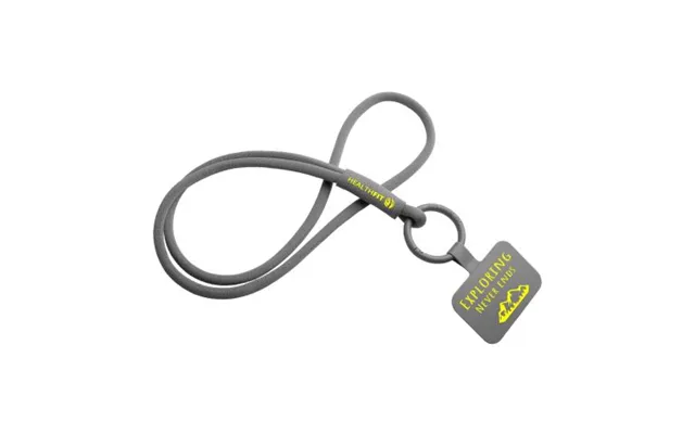Promotional Tubyard Lanyard Phone Holder With Elastic Tube Grey Custom Branded Merch With Logo For Bulk Corporate Gifts