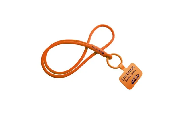 Promotional Tubyard Lanyard Phone Holder With Elastic Tube Orange Custom Branded Merch With Logo For Bulk Corporate Gift