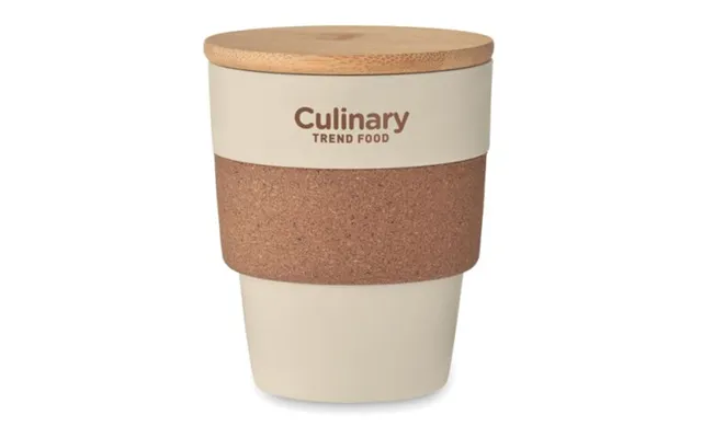 Promotional Tumbler In Recycled Pp 300 Ml Beige Branded With Your Logo