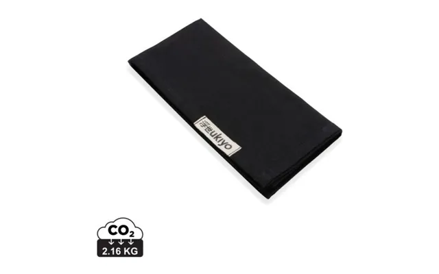 Promotional Ukiyo Aware 180gr Rcotton Table Napkins 4pcs Set Black Branded With Your Logo product image