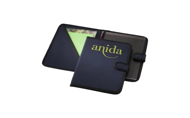 Promotional University A4 Portfolio Deep Blue Branded With Your Logo
