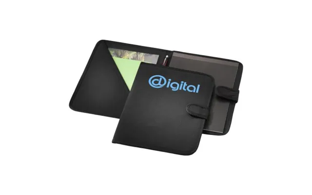 Promotional University A4 Portfolio Solid Black Branded With Your Logo