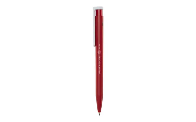 Promotional Unix Recycled Black Ink Plastic Ballpoint Pen Red Branded With Your Logo
