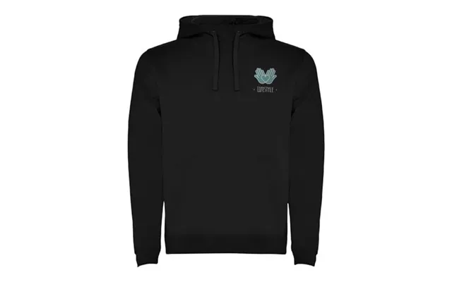 Promotional Urban Men's Hoodie Solid Black Branded With Your Logo product image