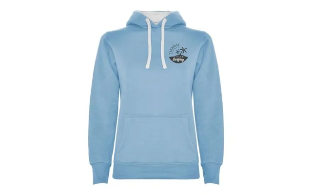 Promotional Urban Women's Hoodie Sky Blue-white Branded With Your Logo