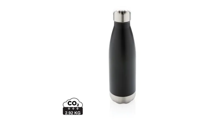 Promotional Vacuum Insulated Stainless Steel Bottle Black Branded With Your Logo